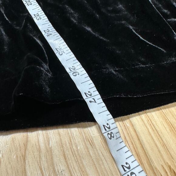 Eileen Fisher Velvet Wide Leg Black Pants Women's Size Large New With Tags - Picture 8 of 8